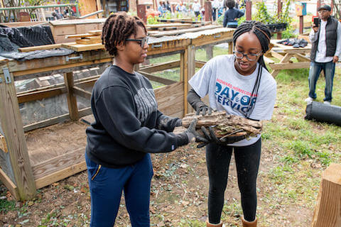 Students at Day of Service